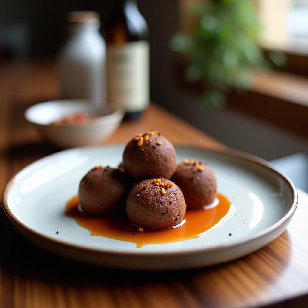 Trufas de Aceitunas Negras y Cacao 100%: Aperitivo Saludable Sin Azúcar y Vegano