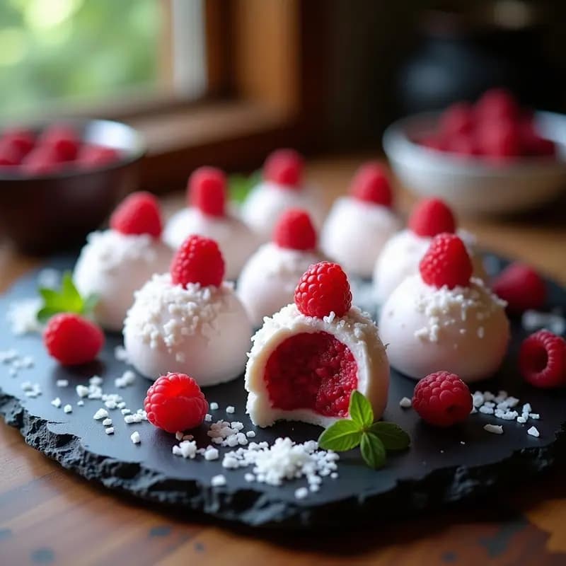 Trufas de Algodón de Azúcar y Frutos Rojos: Postre Sin Azúcar con Stevia y Agar-Agar
