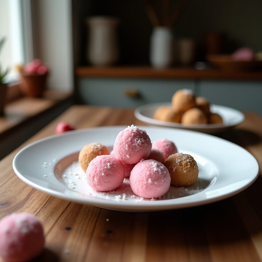 Trufas de Algodón de Azúcar y Frutos Secos con Toque de Sal Marina: Postre Sin Azúcar y Crujiente