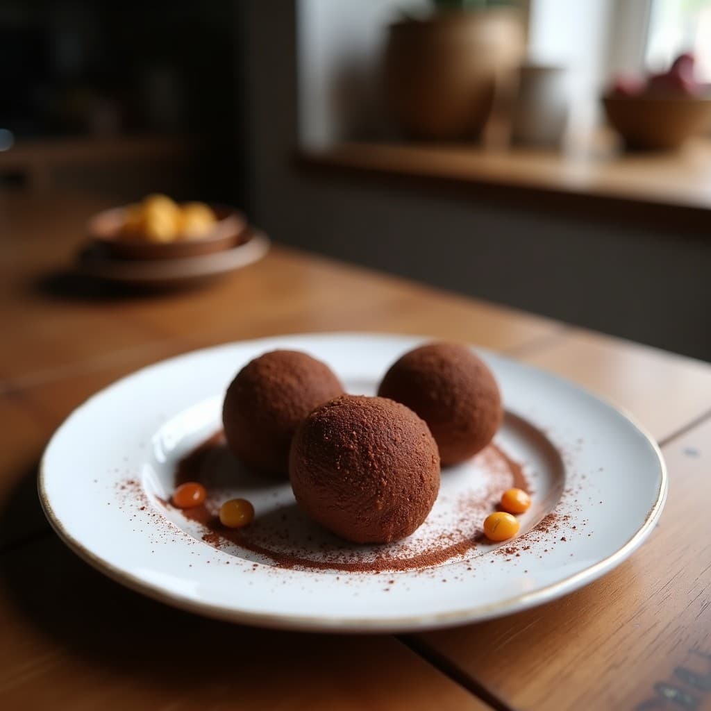 Trufas de Almendra y Cacao Amargo: Postre Keto Sin Cocción y Sin Azúcar