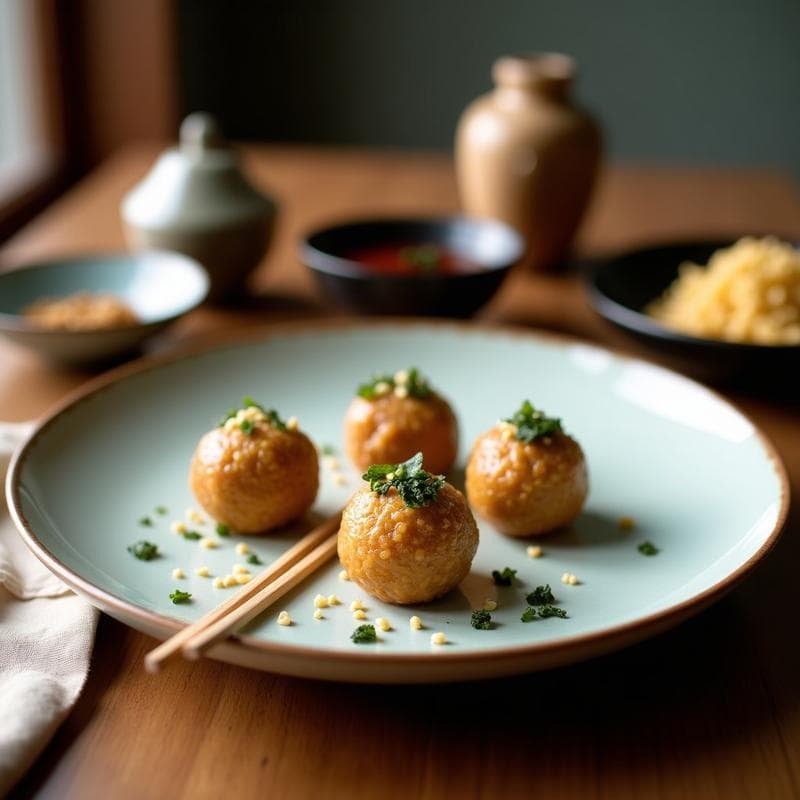 Trufas de Cacahuete y Alga Nori: Snack Japonés Salado y Rico en Yodo en 15 Minutos