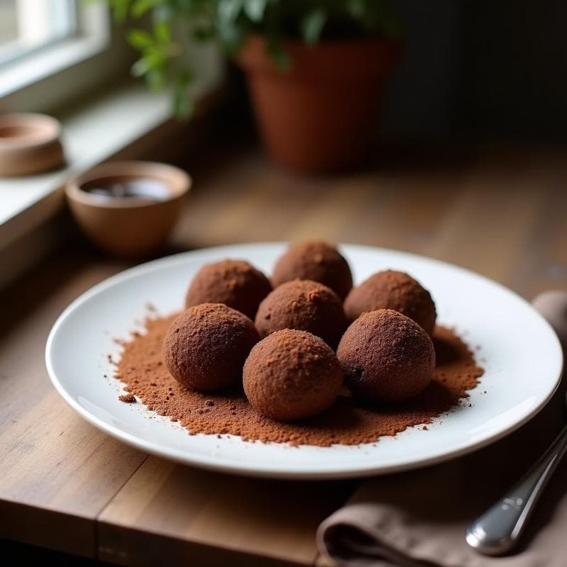 Trufas de Cacahuete y Proteína en Polvo con Cobertura de Chocolate Amargo: Snack Keto Alto en Proteína