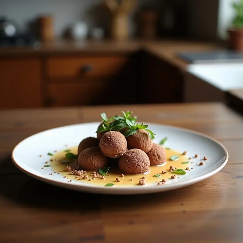Trufas de Cacao y Aceitunas Negras: Postre Salado-Dulce Vegano en 5 Ingredientes