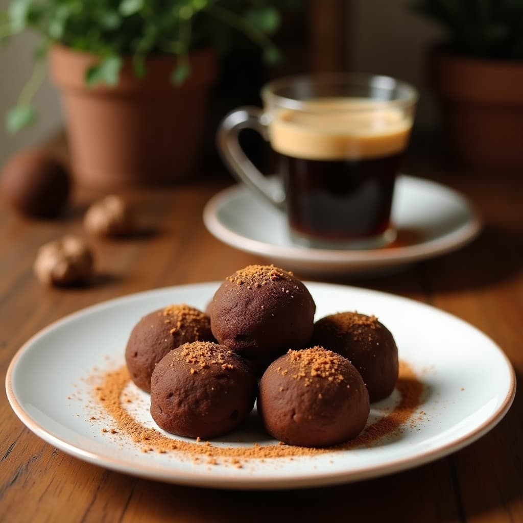 Trufas de Cacao y Café con Esencia de Cardamomo: Postre Árabe Raw y Energético