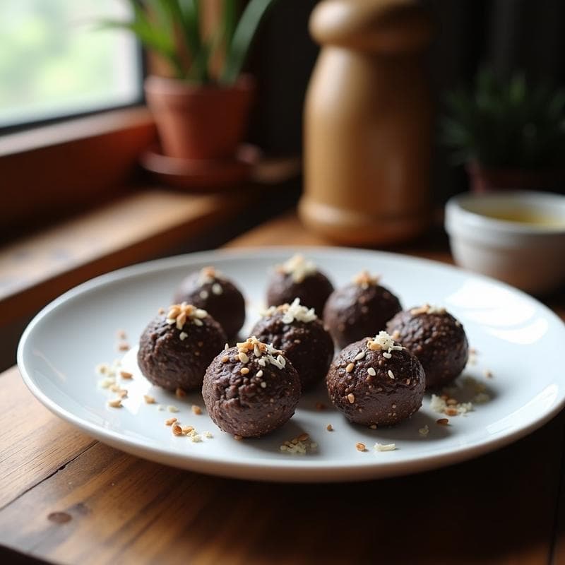 Trufas de Cacao y Semillas de Chía: Postre Vegano Sin Horno y Alto en Omega-3