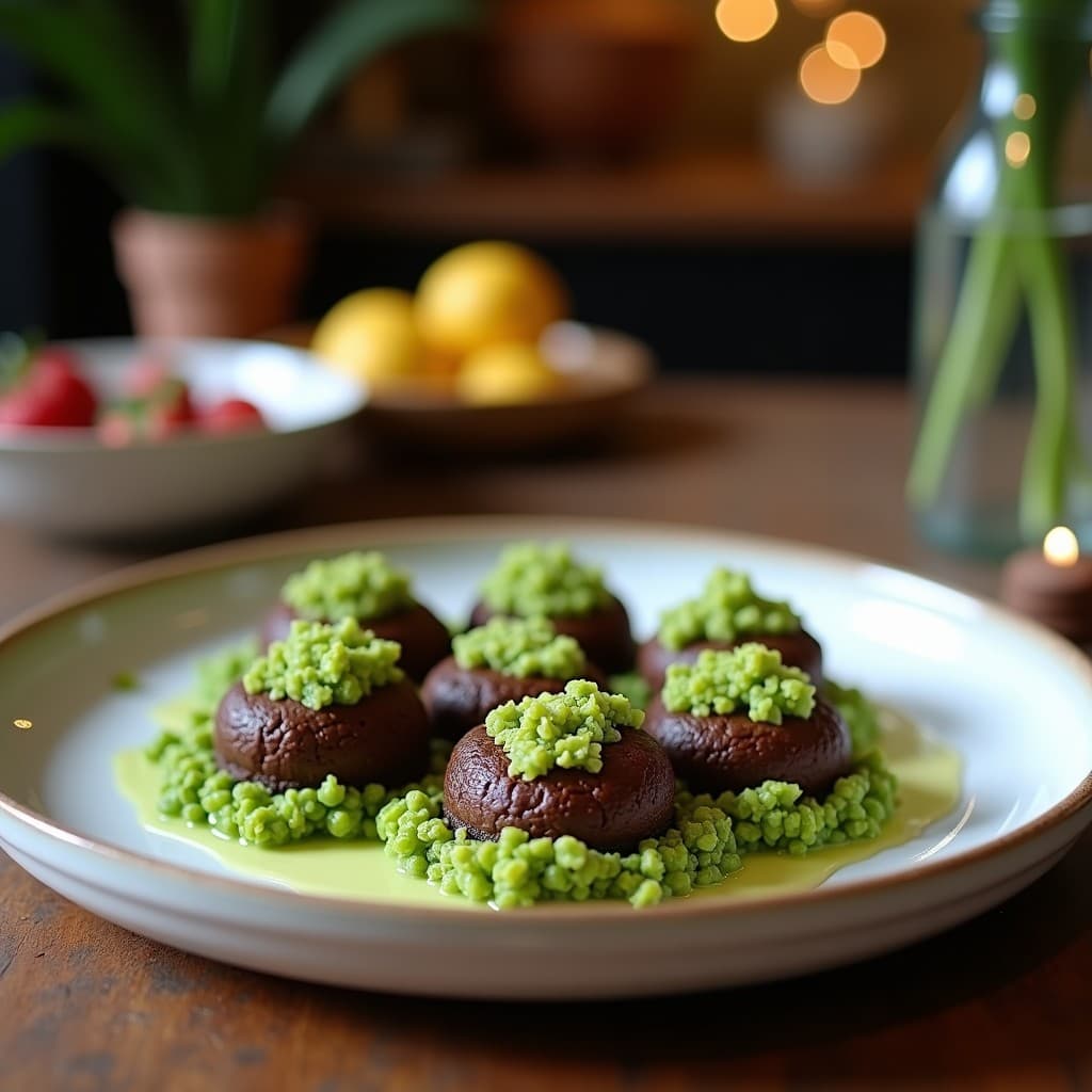 Trufas de Cacao y Algas Espirulina: Postre Saludable con Toque Umami en 3 Pasos