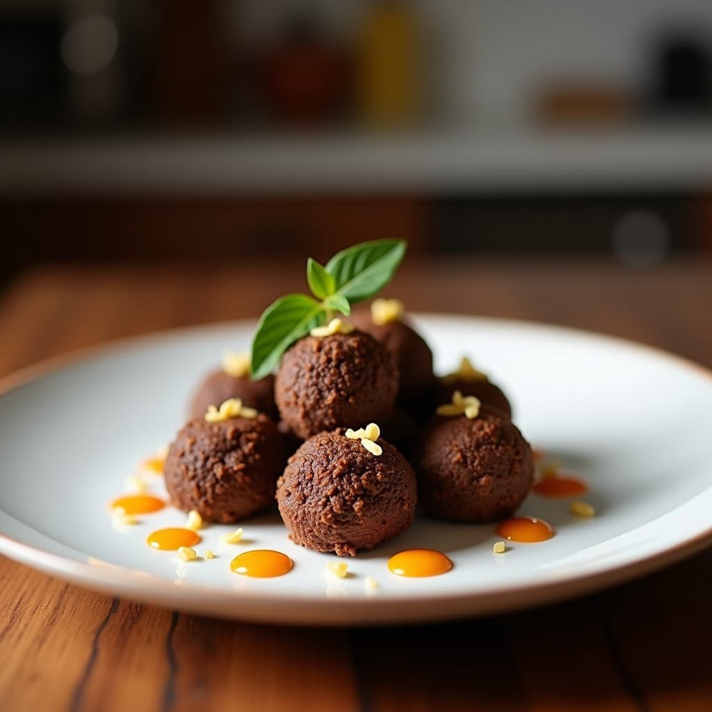 Trufas de Cacao y Harina de Grillo: Postre Alto en Proteína Sin Horno