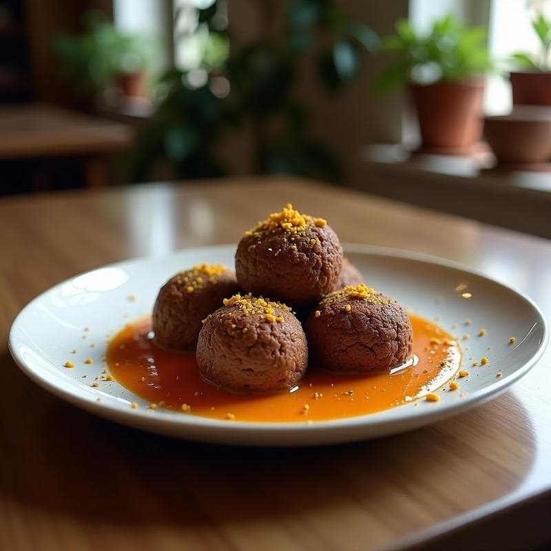 Trufas de Cacao y Kamut con Relleno de Frambuesa: Postre Italiano Raw