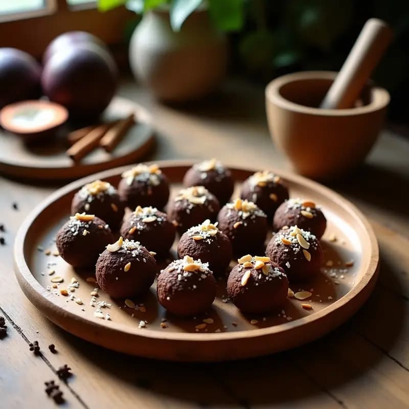 Trufas de Cacao y Pulpa de Lúcuma: Postre Peruano Sin Azúcar y Sin Horno