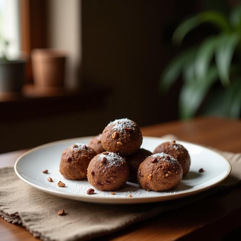 Trufas de Café y Aceite de Coco: Postre Energizante Sin Horno y Sin Lácteos