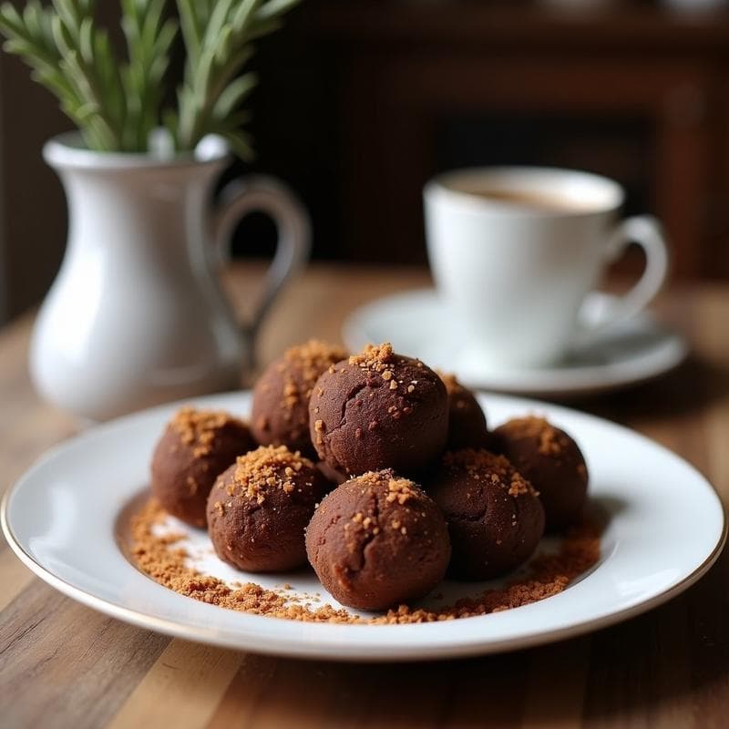 Trufas de Café y Aceite de Coco: Postre Vegano con Toque a Espresso