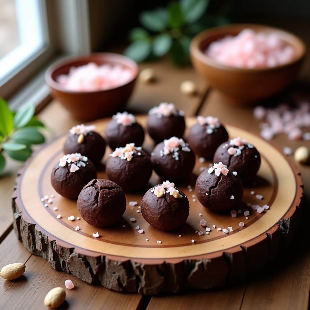 Trufas de Café y Cacahuete con Sal del Himalaya: Snack Energético Sin Azúcar