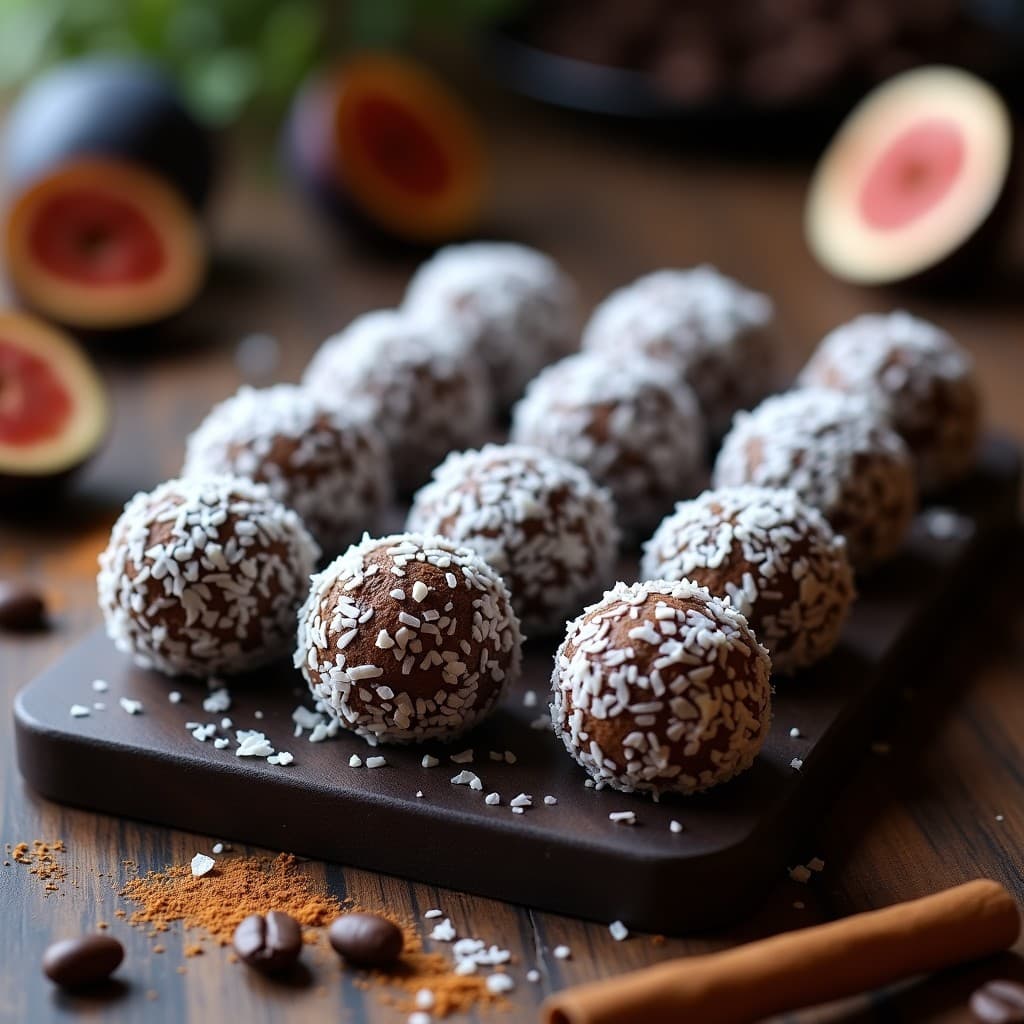 Trufas de Café y Higos Secos: Postre Keto Sin Azúcar y Sin Horno