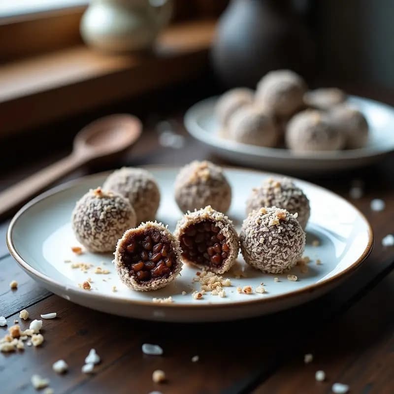 Trufas de Café y Hongos Medicinales: Postre Saludable con Reishi y Ashwagandha en 10 Minutos