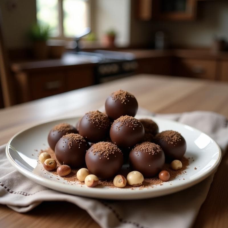 Trufas de Cafeína con Avellanas y Esencia de Vainilla: Postre Keto Para Energía Sostenida