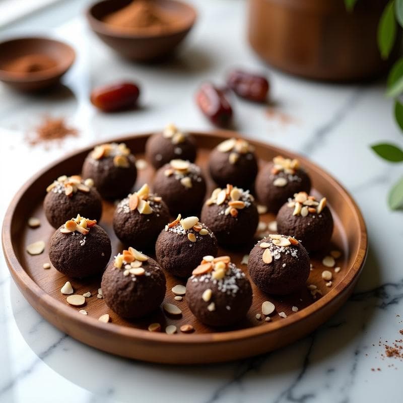 Trufas de Cáñamo y Dátiles con Cacao: Snack Energético Vegano y Sin Azúcar en 10 Minutos