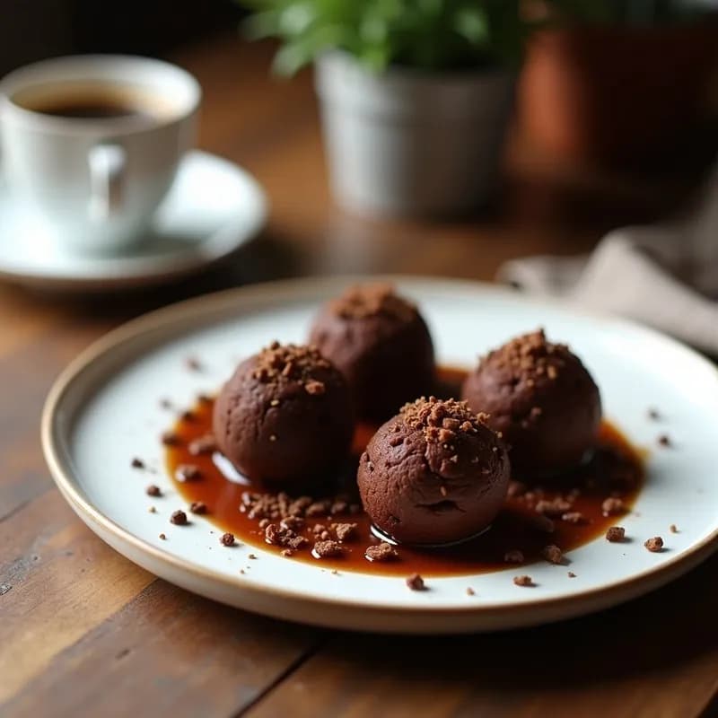 Trufas de Chocolate y Avellana con Café: Receta Sin Horno y Alta en Energía