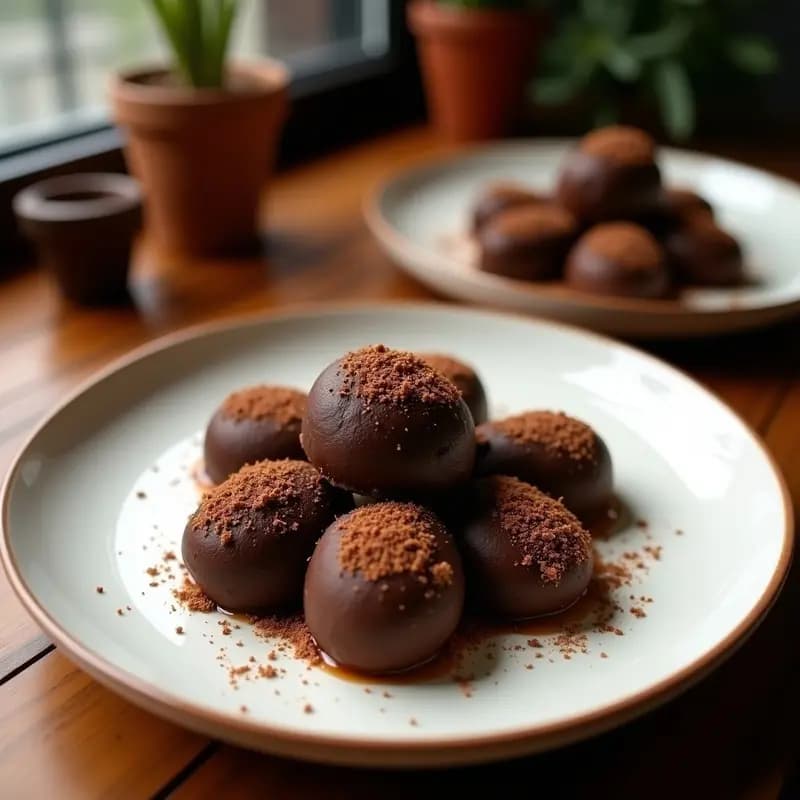 Trufas de Chocolate con Centro de Licor y Cacahuetes: El Postre que Parece un Pecado