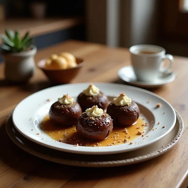 Trufas de Chocolate y Queso Crema con Especias Chai: Postre Indio sin Horno en 15 Minutos