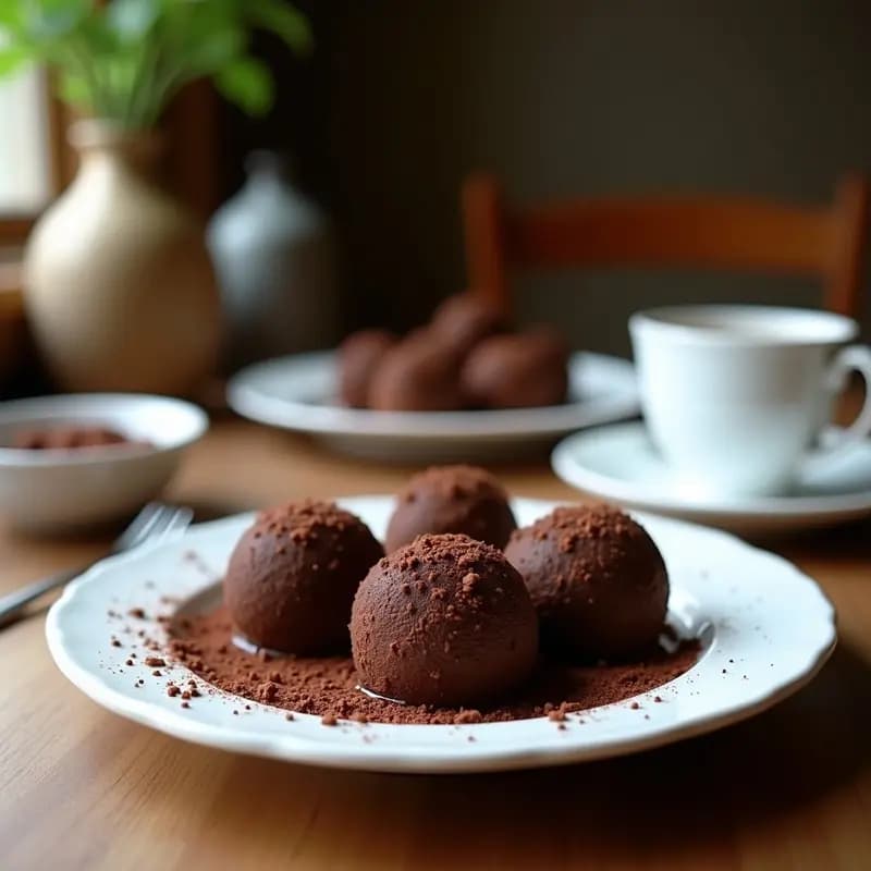 Trufas de Chocolate con Esencia de Saffron y Cardamomo: Postre Persa Gourmet
