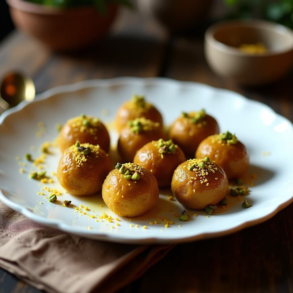 Trufas de Dátil y Pistacho con Esencia de Azafrán: Postre Vegano y Gourmet en 10 Minutos