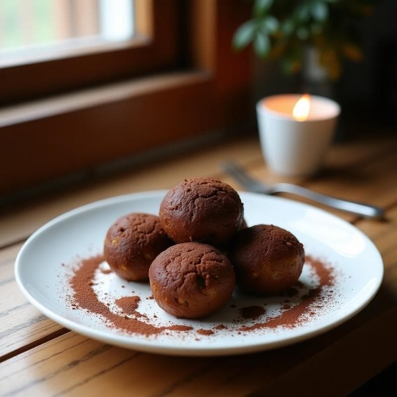 Trufas de Dátiles y Almendras con Cacao: Postre Saludable Sin Azúcar en 5 Ingredientes