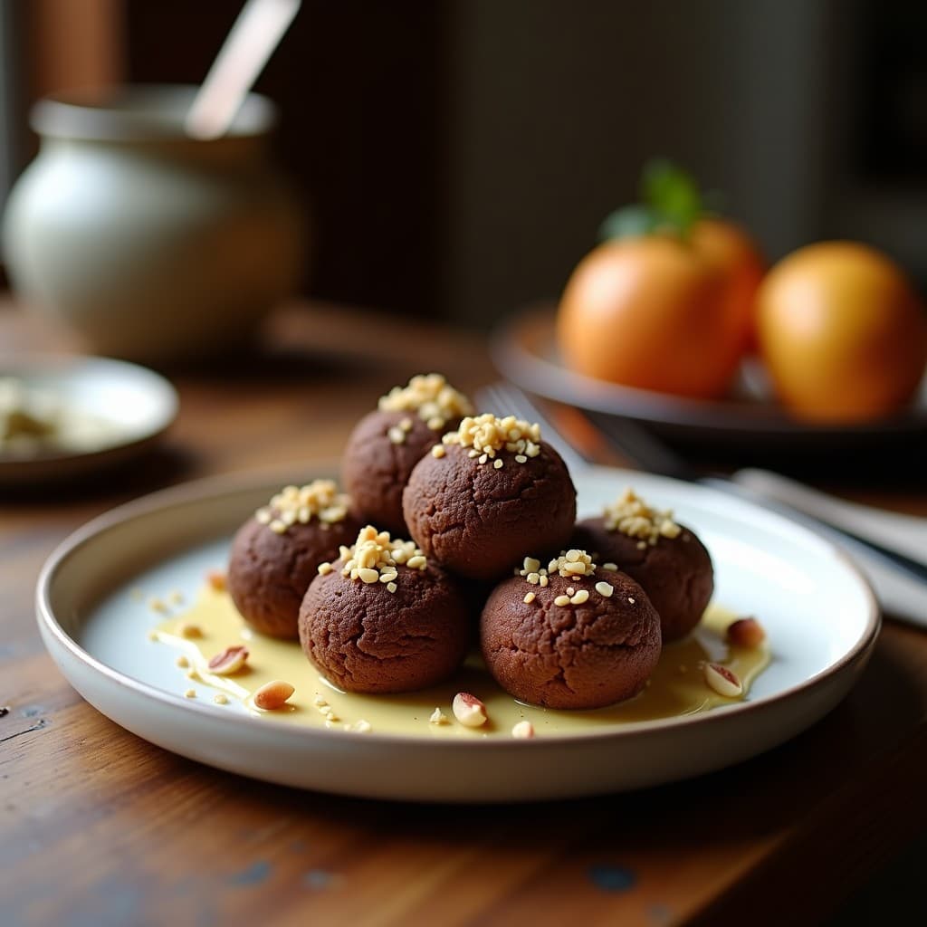 Trufas de Dátiles, Nueces y Cacao con Toque de Cardamomo: Postre Sin Azúcar y Sin Lácteos