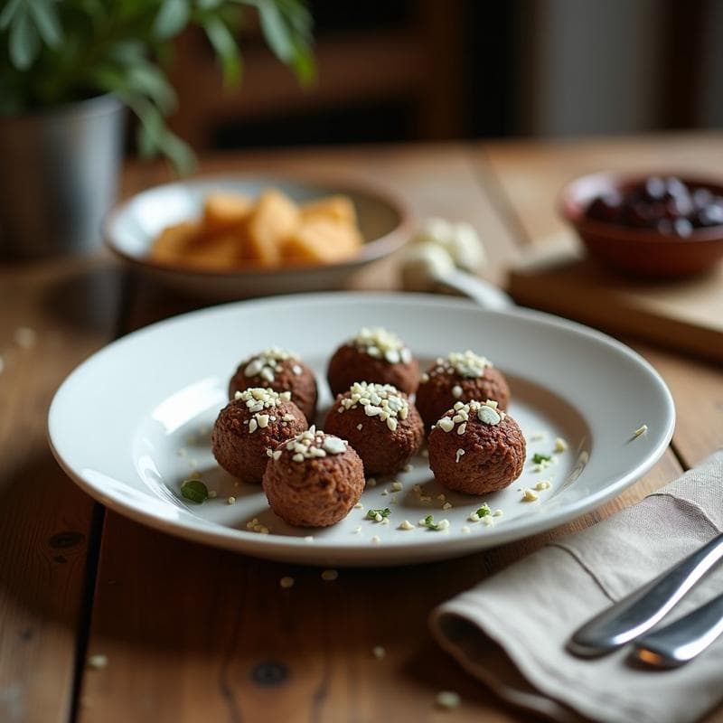 Trufas de Dátiles y Queso Azul: Postre Salado-Dulce Sin Cocción en 5 Minutos