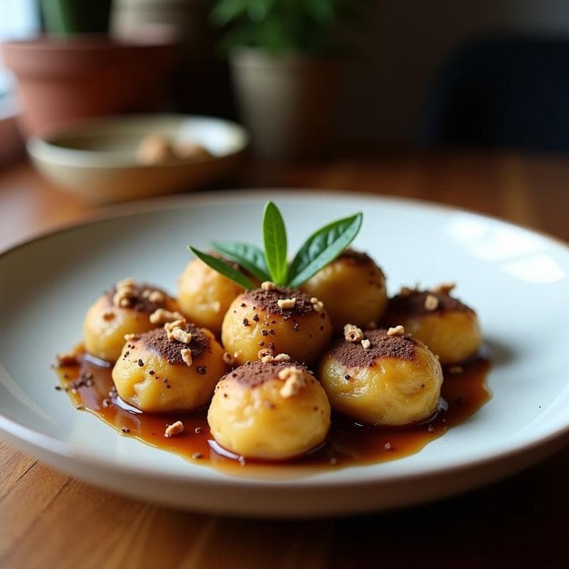 Trufas de Dátiles y Tahini con Cacao en Polvo: Postre Árabe Sin Azúcar