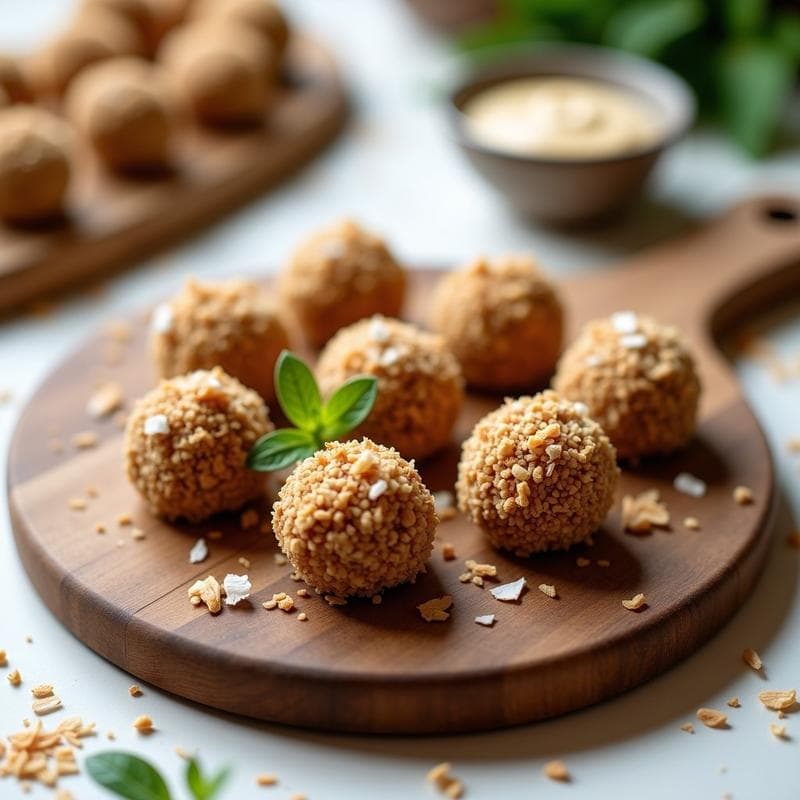 Trufas de Dátiles y Tahini: Postre Vegano Sin Horno y Alto en Calcio en 10 Minutos
