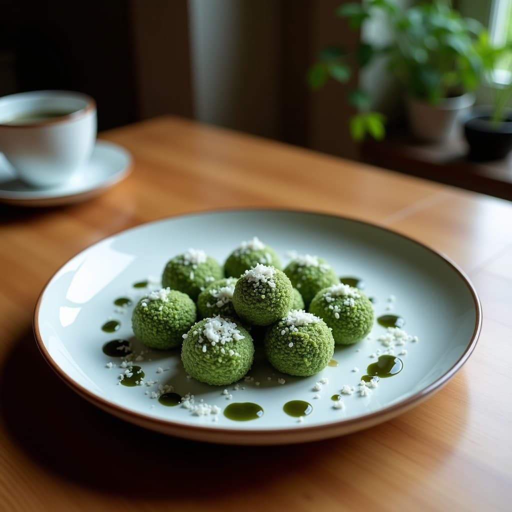 Trufas de Espirulina y Coco Rallado: Postre Detox Alto en Proteína y Sin Azúcar