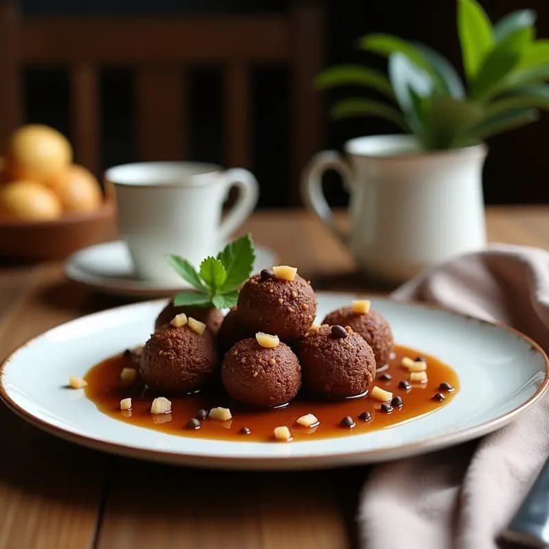 Trufas de Feijoa y Almendra: Postre Brasileño Sin Azúcar con Cacao Puro