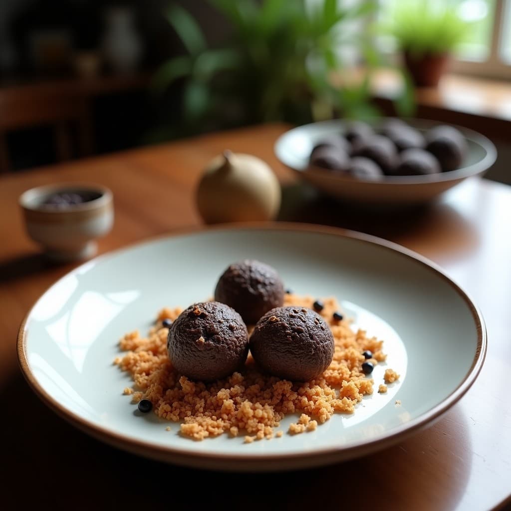 Trufas de Feijoa y Cacao con Revestimiento de Coco Rallado: Postre Brasileño Keto