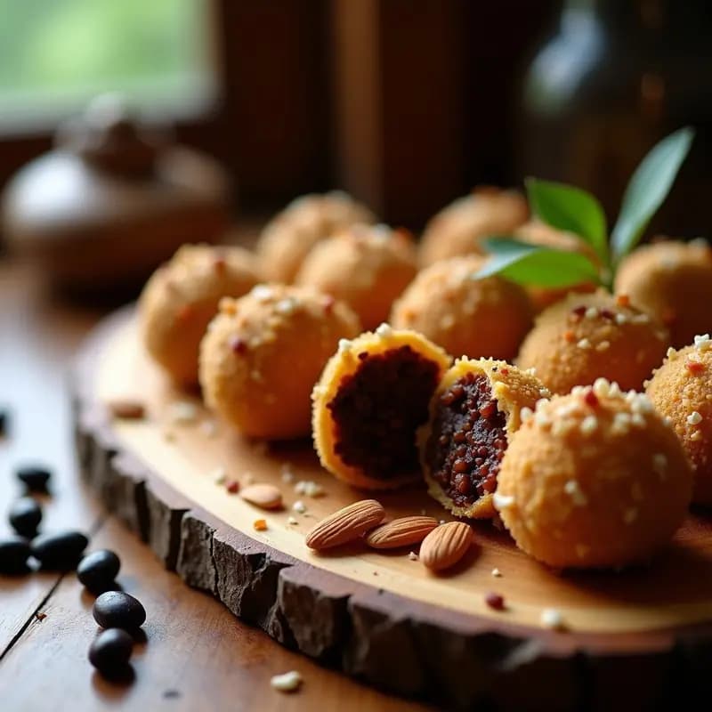 Trufas de Feijoada Brasileña: Bocados Salados con Toque Dulce para Fiestas