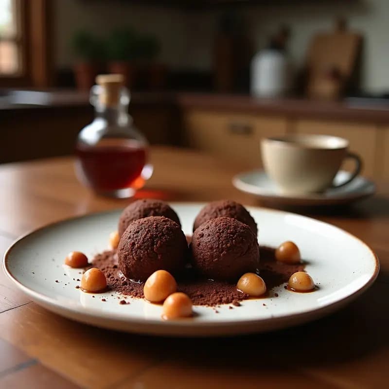 Trufas de Higo y Nueces con Cacao: Postre Persa Sin Azúcar en 5 Ingredientes