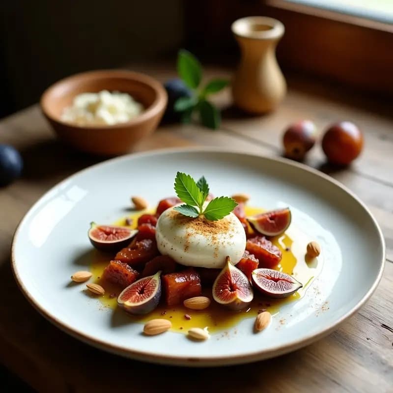 Trufas de Higos Chilenos y Queso de Cabra con Polvo de Merquén: Postre Chileno Gourmet Sin Horno
