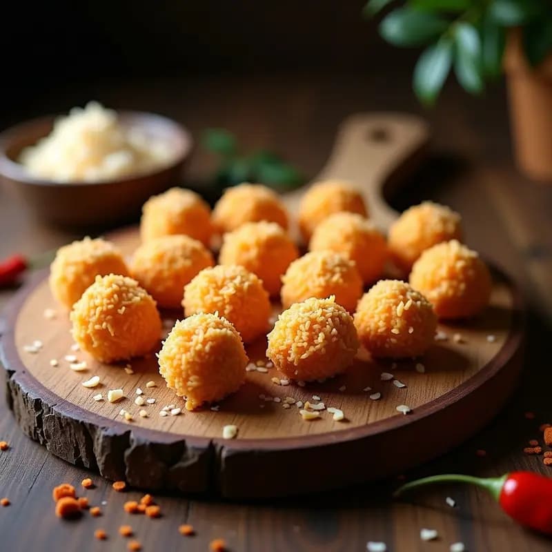 Trufas de Queso de Anacardos y Pimentón de la Vera: Aperitivo Vegano Sin Horno