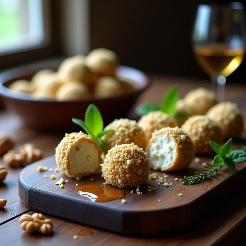 Trufas de Queso Azul y Nueces: Postre Gourmet Sin Horno y Alta en Grasas Saludables