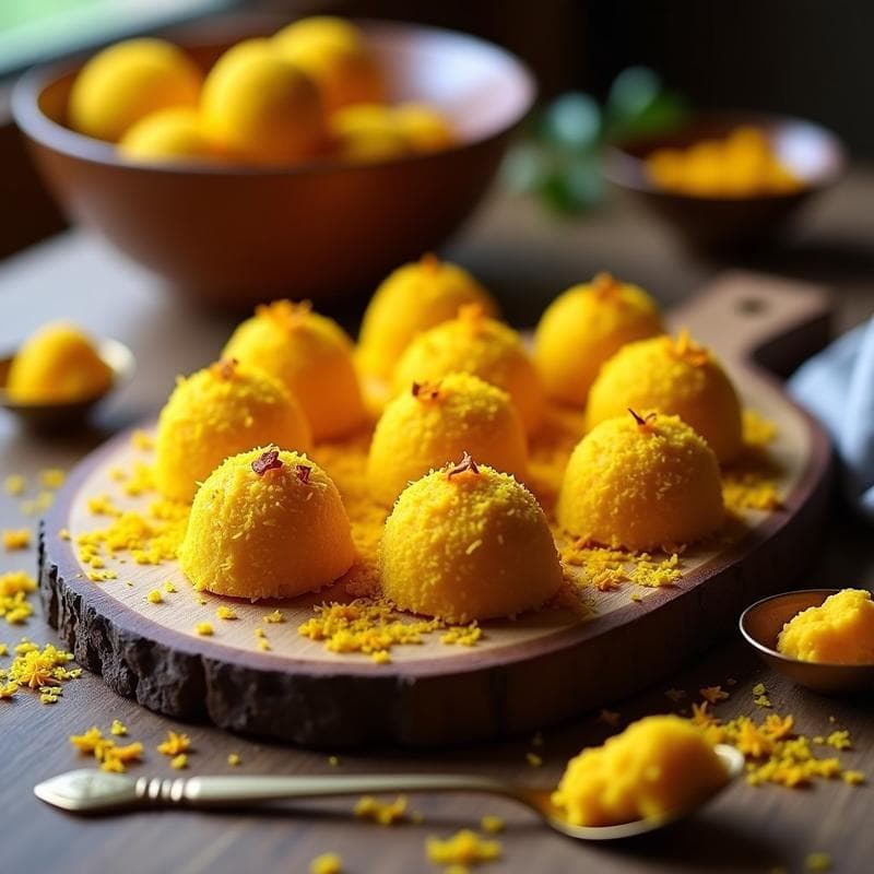 Trufas de Queso de Cúrcuma y Azafrán: Postre Keto con Toque Persa en 15 Minutos