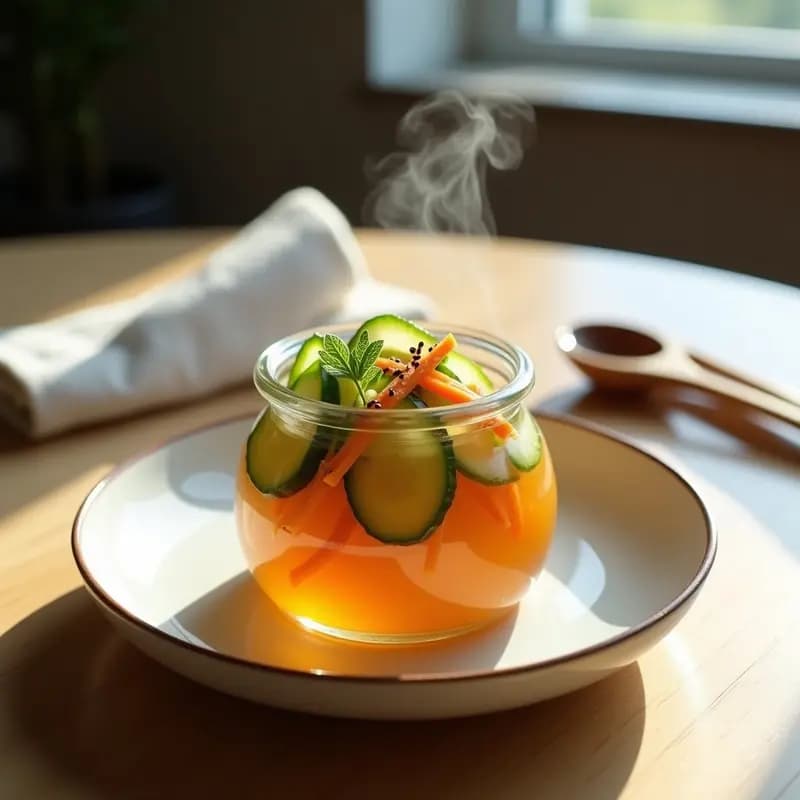 Tsukemono de Pepino y Zanahoria: Encurtidos Japoneses Rápidos y Sin Vinagre