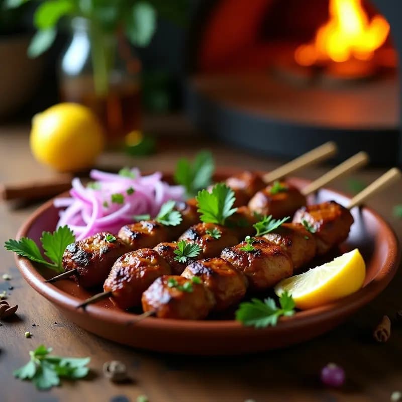 Tunday Kabab de Cordero: Receta Pakistana en Brochetas con Especias Ahumadas