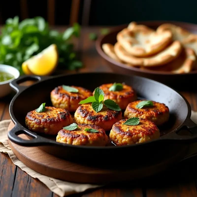 Tunday Kabab: Hamburguesas Indianas de Cordero y Especias en Sartén