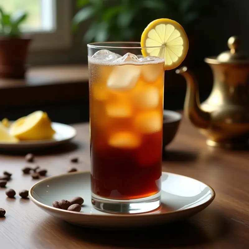 Turkish Coffee Tonic con Cardamomo y Limón: Bebida Turca Refrescante y Energizante