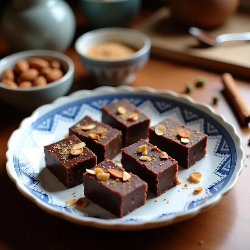 Turrón de Algarroba y Almendras con Especias Morunas: Postre Español Sin Azúcar y Keto