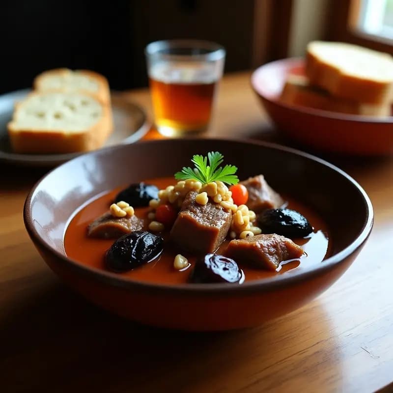 T tymbarku de Cordero y Ciruelas: Receta Polaca en Olla Lenta con Toque Agridulce