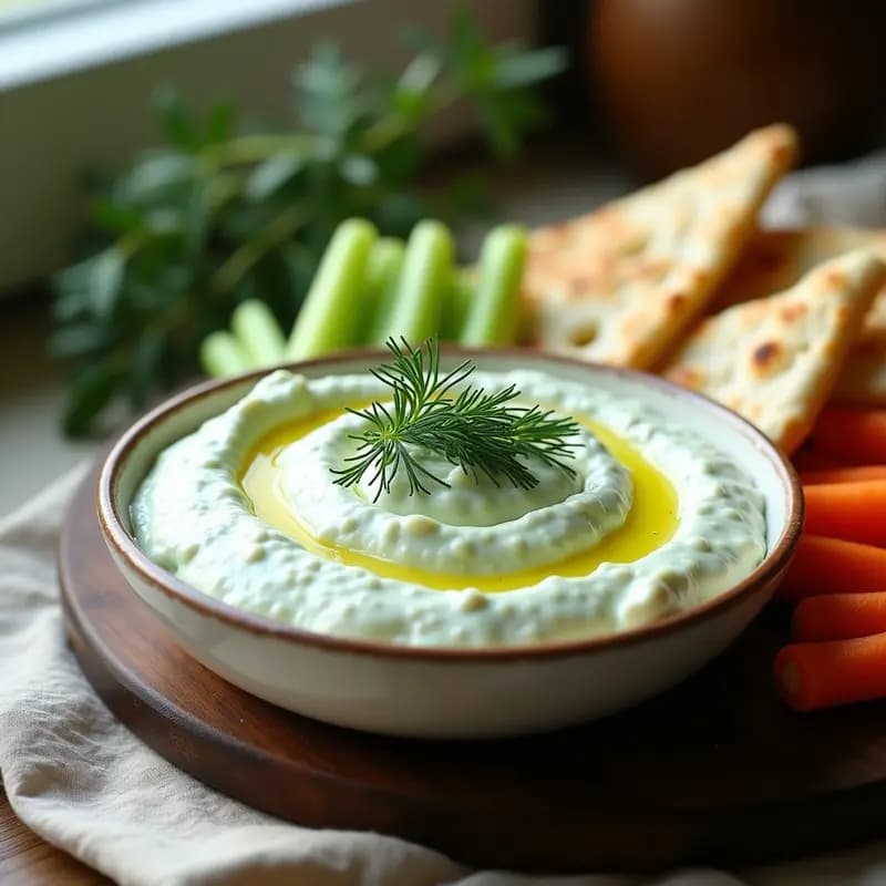 Tzatziki con Pepino y Eneldo: Receta Griega Fresca para Acompañar o como Dip