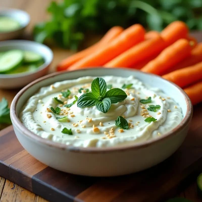 Tzatziki Griego de Pepino y Yogur de Cabra: Dip Refrescante Sin Lácteos