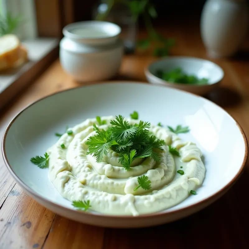Tzatziki de Pepino y Yogur de Coco con Ajo y Eneldo: Receta Griega Sin Lactosa