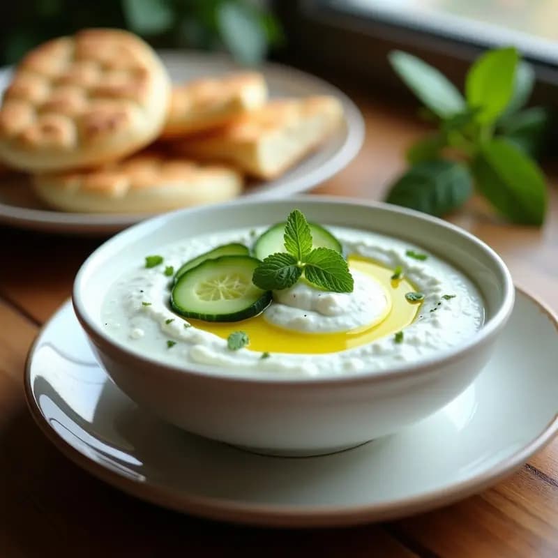 Tzatziki de Pepino y Yogur Griego: Receta Griega en Thermomix con Toque de Menta