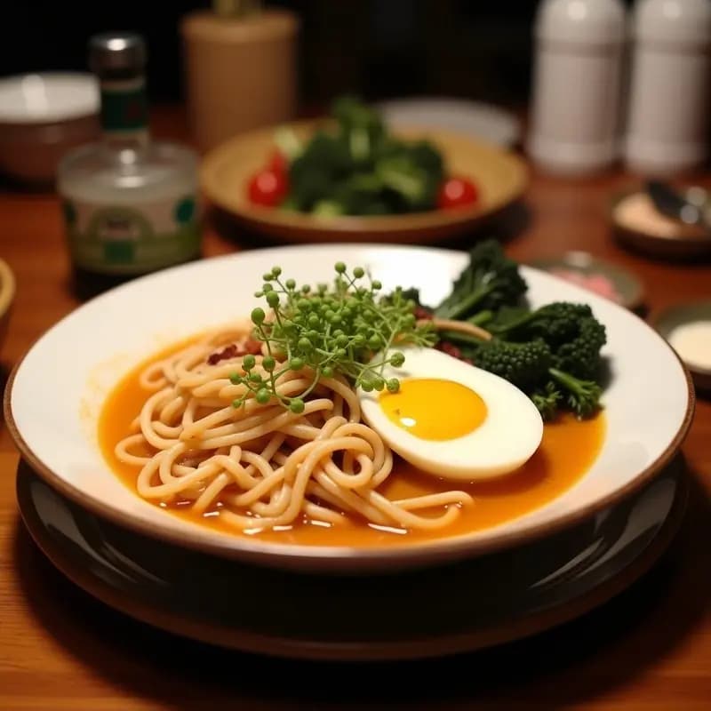 TikTok Udon de Pollo y Huevo: Receta Japonesa Viral en 15 Minutos con Caldo de Miso